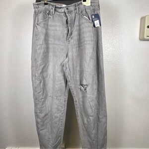 Universal Thread Women’s High-Rise Curved Leg Gray Denim Jeans Size 16